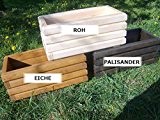 NEU Pflanzkasten aus Holz TOP Pflanzkübel Garten Terrasse fertig montiert D2 Palisander (100 cm)