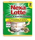 Nexa Lotte Kleider- und Textil- Mottenfalle 2 Fallen Klebefalle gegen den Befall von Kleidermotten Insektizidfrei