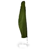 Nexos GM34705 Schutzhülle aus robustem witterungsbeständigem Polyestergewebe mit Reißverschluss für Ampel-Sonnenschirme Durchmesser 3 m, grün