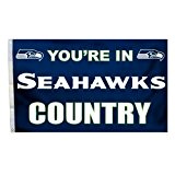 NFL Seattle Seahawks In Country Flag with Grommets, 3 x 5-Foot