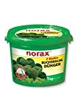 norax 2 Stufen Buchsbaum Kirschlorbeer Langzeit-Dünger + Magnesium 1 kg für 25 m²