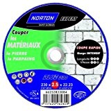 Norton Trennscheiben für Nabendynamo déporte expert Material 230 x 2,5 x 22,2