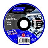 Norton Trennscheiben für Nabendynamo déporte expert Metall/Edelstahl, 115 x 3,2 x 22,2