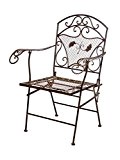 Nostalgie Gartensessel Eisen 15kg Gartenstuhl Sessel Stuhl antik Stil chair iron