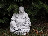 Nr.027 Steinfigur FENG SHUI Buddha 01 Gross 31 cm ca.17 kg Frostfest Stein