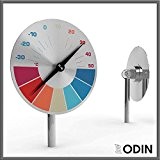 ODIN Gartenthermometer DISC SPEED - Durchmesser je 150 mm, Höhe 1170 mm, Odin Products / Odin Produkte / Odin GmbH