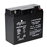 Offgridtec AGM Solar Batterie für zyklische Anwendungen 17 Ah 12 V, 2-01-001001