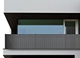 Oramics Balkonumspannung Sichtschutz für Balkon 500x90cm (Grau)