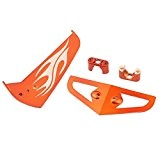 Orange Kunststoff-Endstück-Dekoration Vane Set für Syma SO31G Hubschrauber