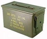 Originale gebrauchte Munitionskiste der U.S. Army für 300 Patronen Kaliber 7,62 Metallkiste Mun-Kiste Behälter Metallbox