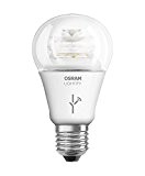 OSRAM LIGHTIFY Classic A LED-Glühlampe, 10 Watt, E27, klar, dimmbar / warmweiß 2700K / Kompatibel mit Alexa