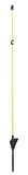 Oval-Fiberglaspfahl 1,1 m, starke Ausführung, gelb