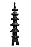 Pagoda 185 cm H, Laterne aus Lavastein, Pagode