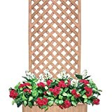 Panels Terrasse aus Holz Blumenkasten mit Vase Platten Zäune Garten