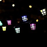 Partylichterkette 5+5 m mit 20 Laternen LED-Lichterkette für innen/außen von Gartenpirat®