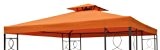 Pavillon Ersatzdach mit PVC Beschichtung (wasserdicht) - 3x3 Meter - 270 gr/m² Polyester (Terracotta)