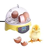 Per EU-Norm Mini Digital 7 Eier Brutei Inkubator für Geflügel Huhn Ente Goose