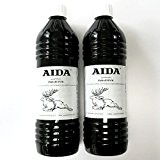 Petroleum AIDA 2 x 1 Liter, hochreines Lampenöl, geruchlos, hochwertig, für Petroleumlampen und Öllampen