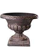 Pflanzgefäß Vase M Pokal Kelch Antik bronze Blumentopf