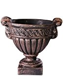 Pflanzgefäß Vase S Pokal Kelch Antik bronze Blumentopf