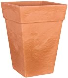 Pflanzkübel BOLOGNA quadratisch aus Kunststoff, Farbe:impruneta