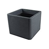 Pflanzkübel "Cube" 30 cm schwarz-granit