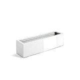 Pflanztrog "FiberPlus Balcony Box" Weiß Hochglanz Rechteckig Fiberglas *2 Jahre Garantie* - 15x60x15cm - F690