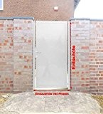 Pforte Tür Eingangstor Gartentor Hoftor Weiß Beschichtet 105cm x180cm Sandbach