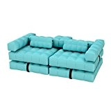 Pigro Felice Modul'Air Luxury Inflatable Sofa Set, azur blau, 234 x 117 x 72 cm, 921986-AZURBLUE