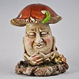 Pilz Menschen Tony Figur Kleiner Spaß Garten-Decor Ornament im Proof 10 cm)