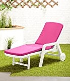 Pink Ersatz Sitzkissen für RESOL Palamos Outdoor Sonnenliege-1Pack