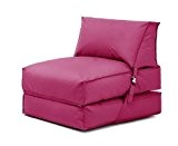 Pink Z Bed Sitzsack Gartenliege draußen, wasserabweisendes Material