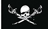 Pirat Dolch im Mund Fahne Flagge Grösse 1,50x2,50m XXL - FRIP -Versand®