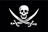 Pirat Säbel nach oben Fahne Flagge Grösse 1,50x2,50m XXL - FRIP -Versand®