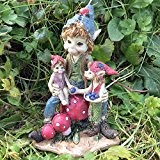 Pixie Familie Skulptur Magical Mystery Hohe Qualität Garten Decor Figuren Elf & Fairy Kinder, Höhe 12 cm