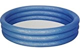 Planschbecken BESTWAYA blau 3 Ring Pool 122 x 25 cm Kinder