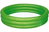 Planschbecken BESTWAYA grün 3 Ring Pool 122 x 25 cm Kinder P