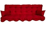 Polsterauflage Hollywoodschaukel 180x50 Modell 590 Farbe rot