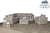 Poly Rattan Lounge "Rubinia Passion Willow" mit absolut wetterfesten Kissen, Easy Does It, Garden Impressions