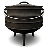 Potjie, verschiedene Größen zur Auswahl, Gusseisen Kochtopf, Südafrikanischer Dutch Oven (Potjie #1 (ca. 3 Liter))