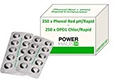POWERHAUS24® - 500 Rapid Testtabletten 250 x pH-Wert Phenol Red und 250 x DPD1 Chlor