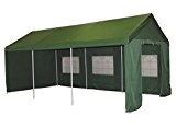 Profiline Pavillon 400 x 800 cm, inkl. Seitenteile, 1000728, grün, 4x8, Polyester