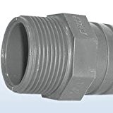 PVC-Schlauchtülle, mit Außengewinde, 40 mm / 1 1/4"