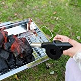 QSSM® Outdoor Picnic Hand Crank Powered BBQ Fan Camping Cooking Barbecue Manual Air Blower For Fire Or Prepare Food