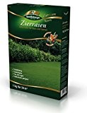 Quedlinburger 104810 Premium Zierrasen Mantelsaat©, Rasen Samen Mischung, 1 kg für 50 m²