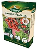 Quedlinburger 298002 Premium Anzuchtset Tomate & Basilikum, torffrei Kokossubstrat