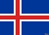 Queenshiny® Europa Länder Nationalflaggen Fahne/ Flagge 90 x 150 cm (Island)