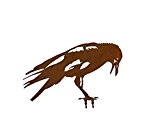 Rabe Vogel (Edelrost-Deko) (groß)