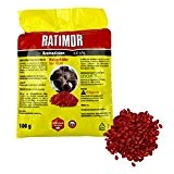 Ratimor Ratten-Gift, hochwirksame Bramodiolon Ratten-Weizen-Köder oder Mäuse-Köder (10er-Set)
