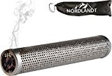 Räucherröhre 30cm - Räuchern auf jedem Grill - Intensiv Rauch - Edelstahl Kaltrauch-Erzeuger - Räucherbox - Tube Smoker 12" - ...